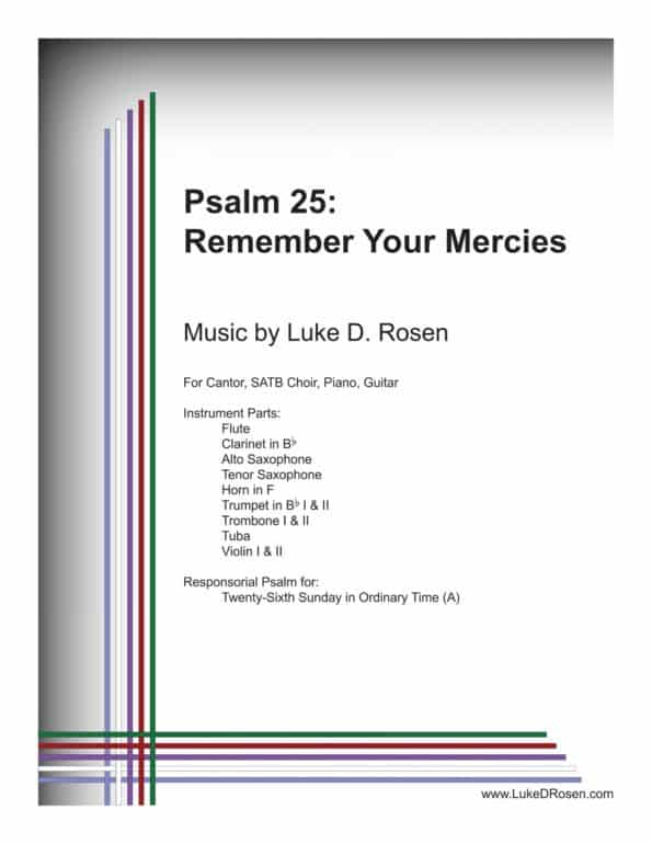 Psalm 25 Remember Your Mercies ROSEN Sample Complete PDF scaled