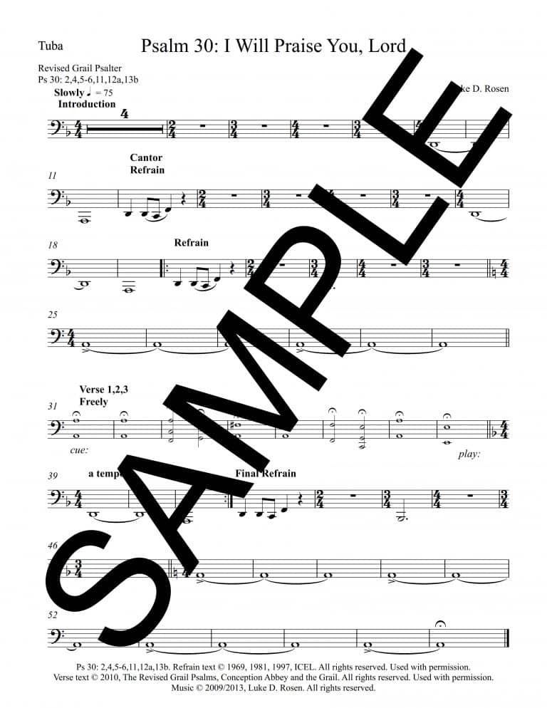 Psalm 30 I Will Praise You Lord ROSEN Sample Complete PDF_11