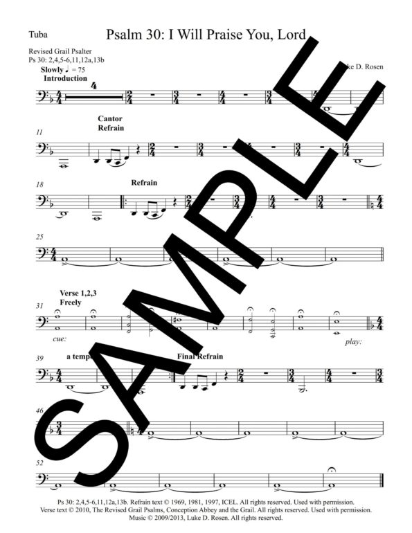 Psalm 30 I Will Praise You Lord ROSEN Sample Complete PDF 11 scaled