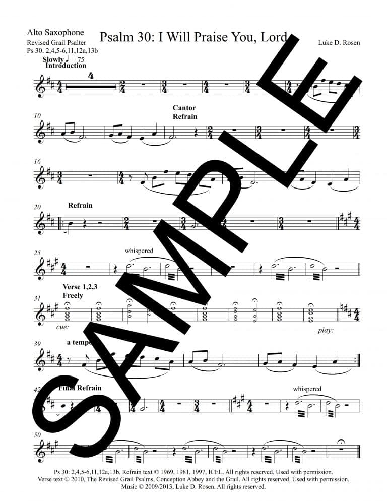 Psalm 30 I Will Praise You Lord ROSEN Sample Complete PDF_5