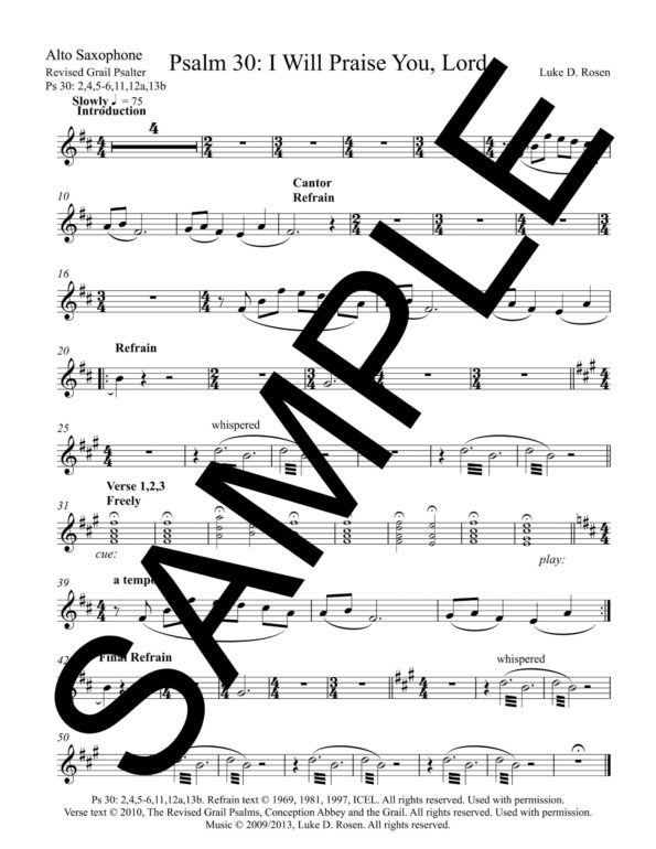 Psalm 30 I Will Praise You Lord ROSEN Sample Complete PDF 5 scaled