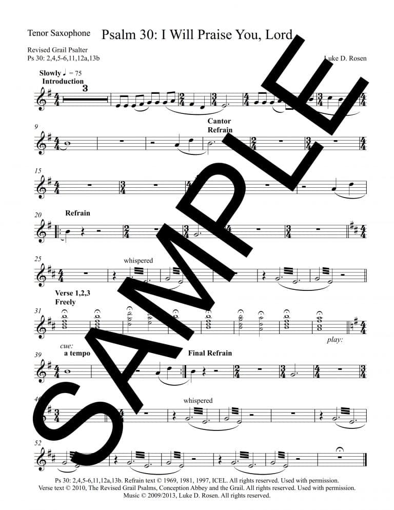 Psalm 30 I Will Praise You Lord ROSEN Sample Complete PDF_6