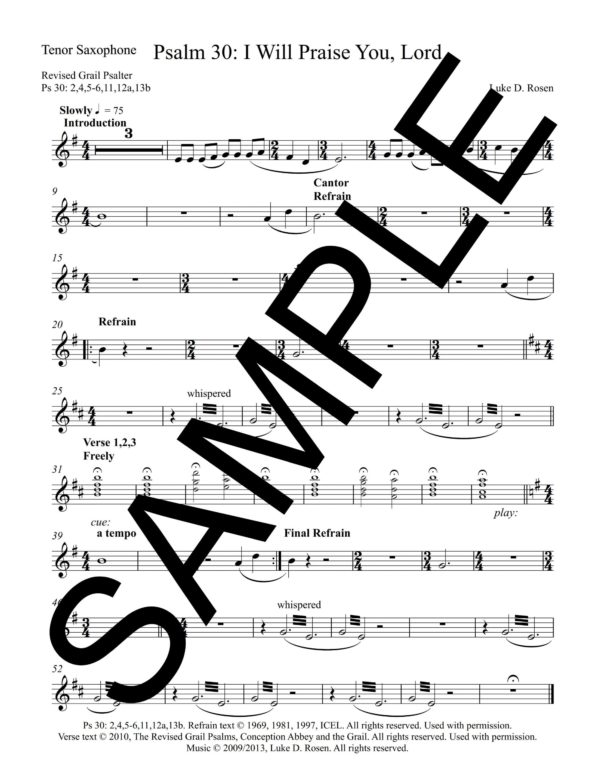 Psalm 30 I Will Praise You Lord ROSEN Sample Complete PDF 6 scaled