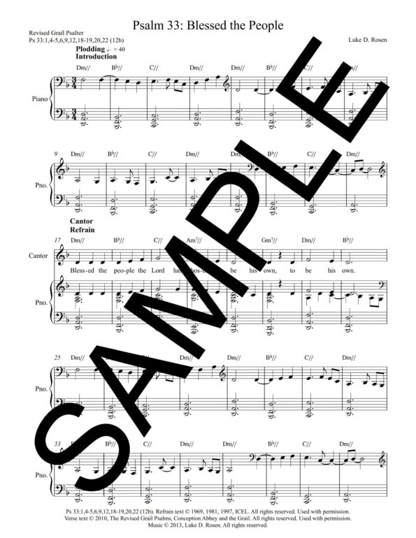 Psalm 33 Blessed the People ROSEN Sample Complete PDF 1 scaled