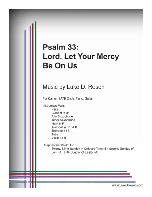 Psalm 33 Lord Let Your Mercy Be On Us ROSEN Sample Complete PDF scaled