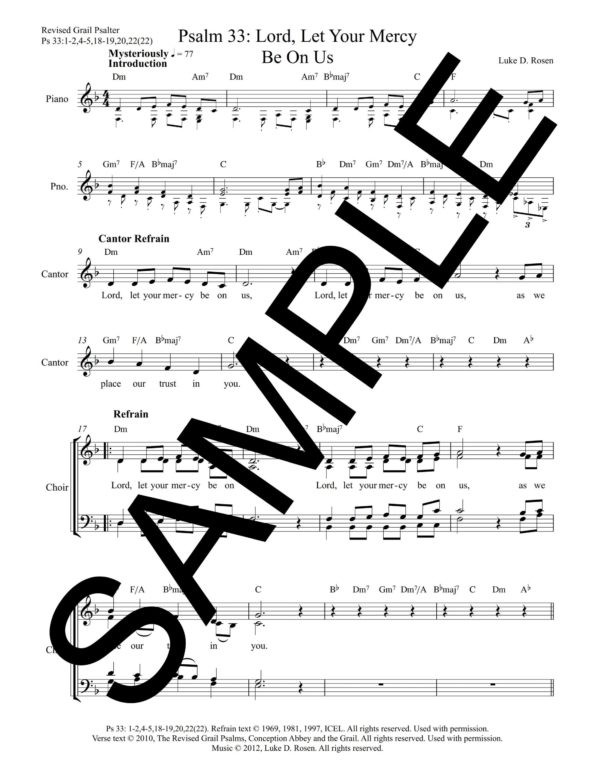 Psalm 33 Lord Let Your Mercy Be On Us ROSEN Sample Complete PDF 2 scaled