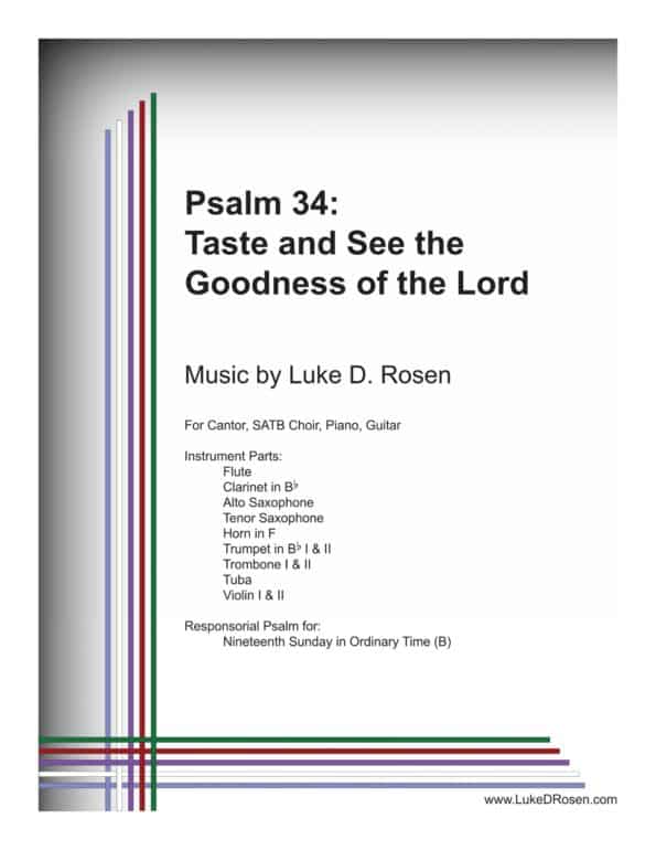 Psalm 34 Taste and See the Goodness of the Lord ROSEN Sample Complete PDF scaled