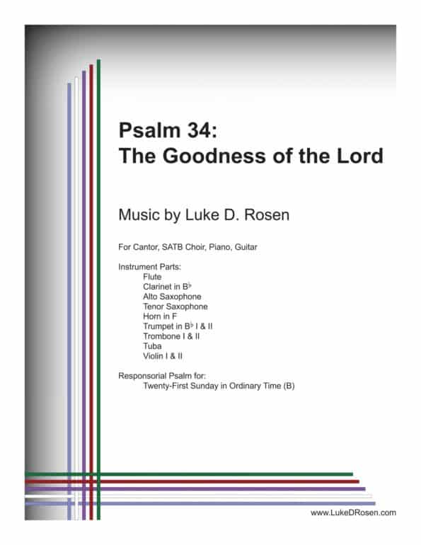Psalm 34 The Goodness of the Lord ROSEN Sample Complete PDF scaled