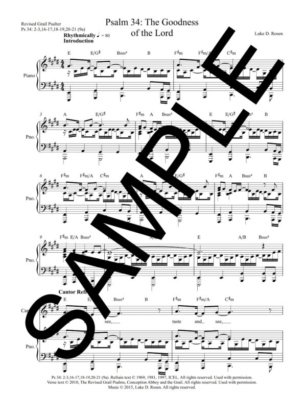 Psalm 34 The Goodness of the Lord ROSEN Sample Complete PDF 1 scaled