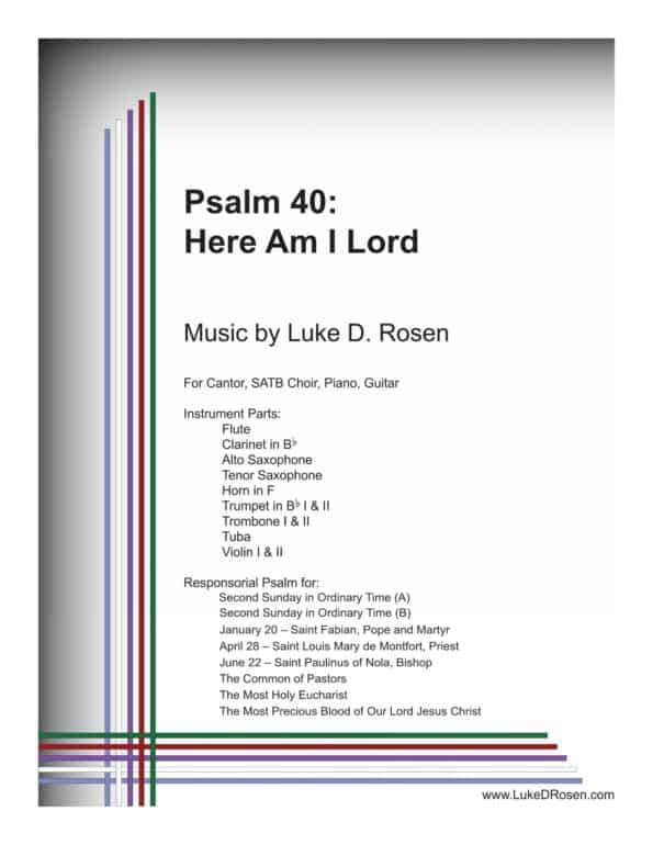 Psalm 40 Here Am I Lord ROSEN scaled