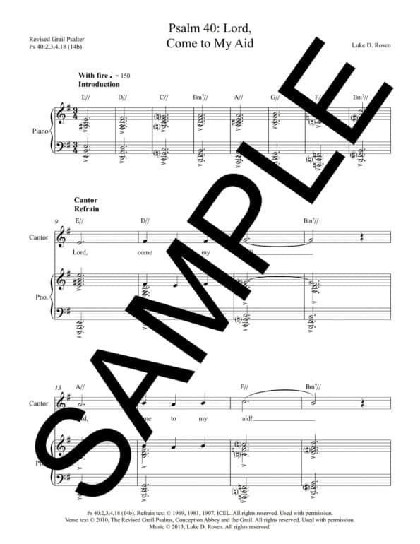 Psalm 40 Lord Come to My Aid ROSEN Sample Complete PDF 1 scaled