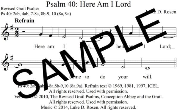 Psalm 41 Here Am I Lord Rosen Sample Assembly