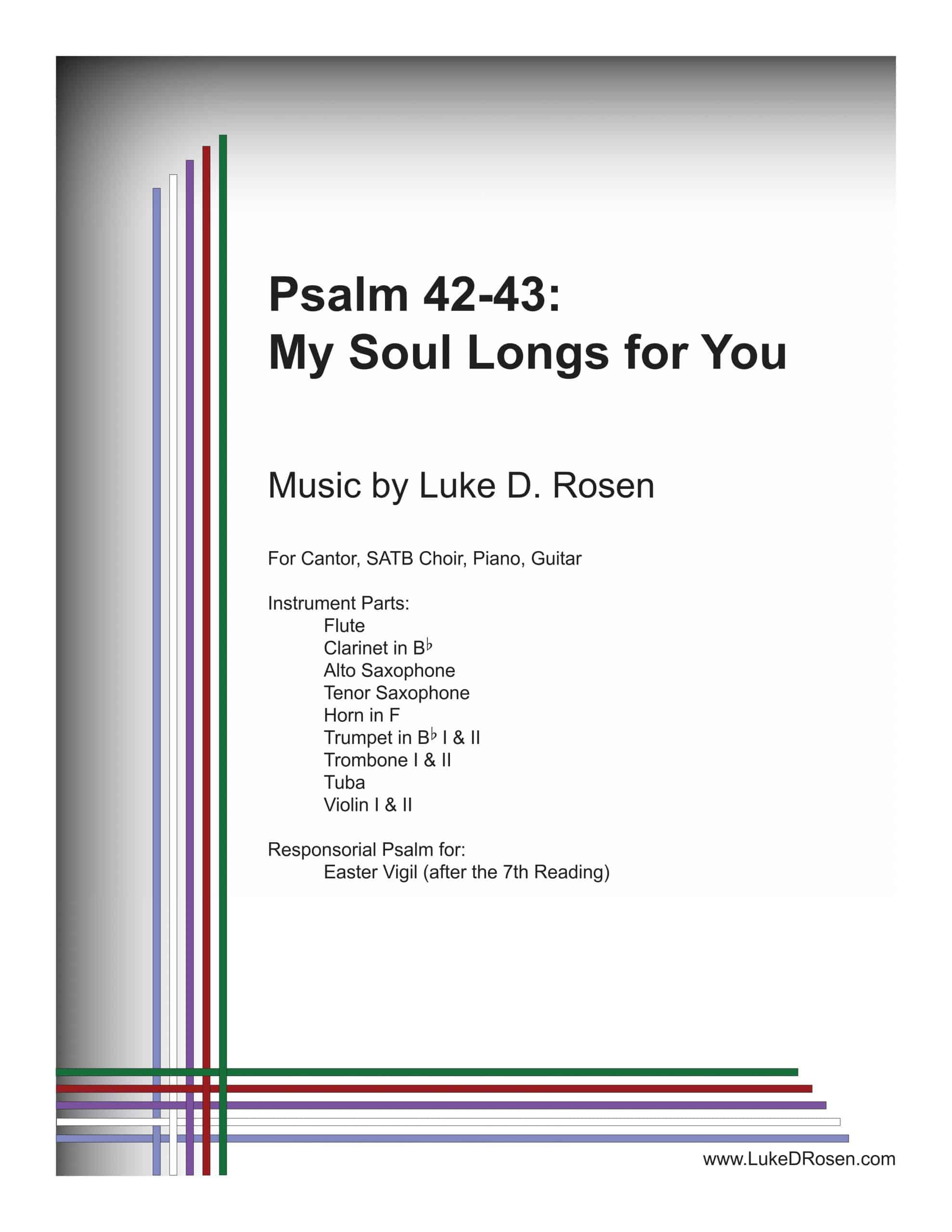 Psalm 42 – My Soul Longs for You (Rosen)