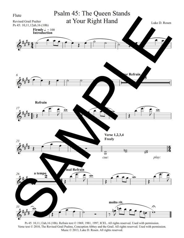 Psalm 45 The Queen Stands at Your Right Hand ROSEN Sample Complete PDF 3 scaled