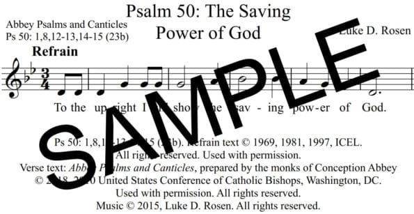 Psalm 50 The Saving Power of God Rosen Sample Assembly