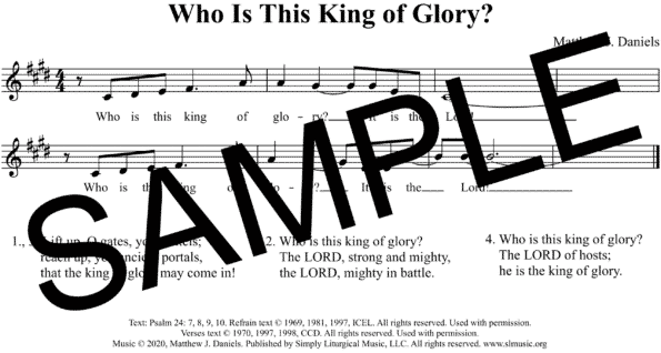 Psalm 24 Who Is This King of Glory Daniels Sample Assembly 1 png