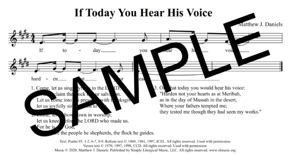 Psalm 95 If Today You Hear His Voice Daniels Sample Assembly 1 png