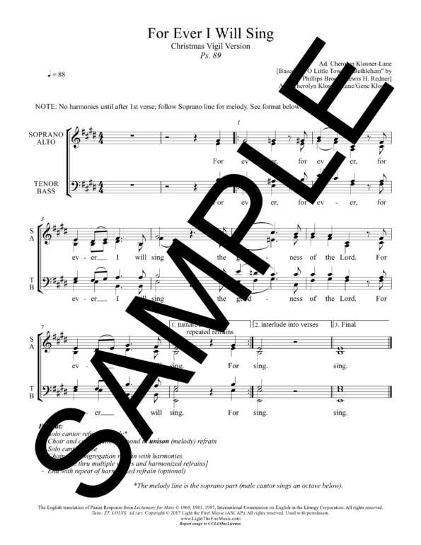 Psalm 89 For Ever I Will Sing Christmas Vigil Klosner Sample CompletePDF 4 png