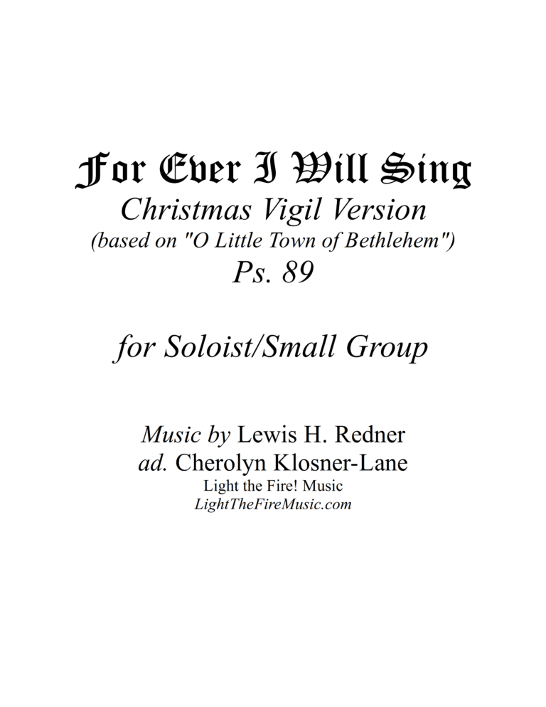 Psalm 89 - For Ever I Will Sing_Christmas Vigil (Klosner)-Sample SmGp_1_png