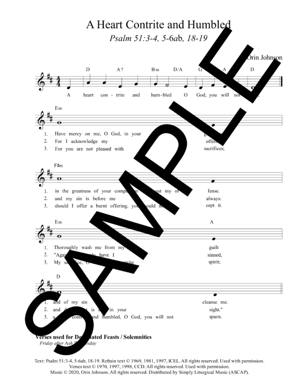 Psalm 51 A Heart Contrite and Humbled Johnson Sample Lead Sheet 1 png