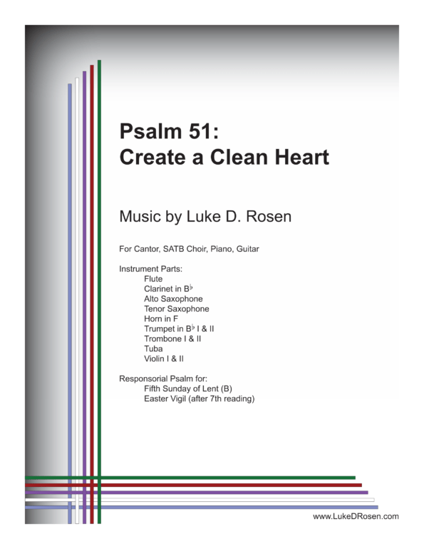 Psalm 51 Create a Clean Heart Rosen Sample Complete PDF 1 png