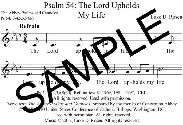 Psalm 54 The Lord Upholds My Life Rosen Sample Assembly 1 png