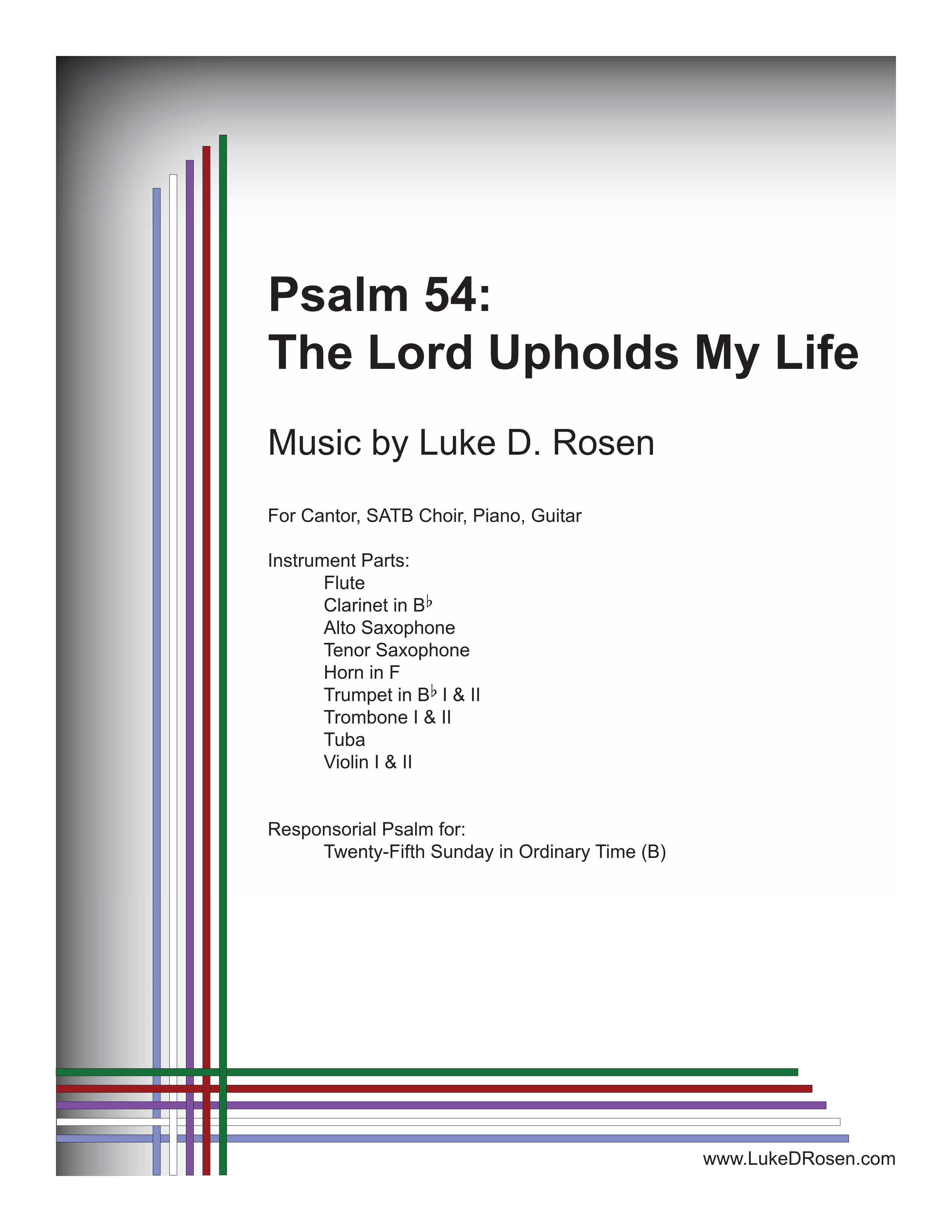 Psalm 54 – The Lord Upholds My Life (Rosen)