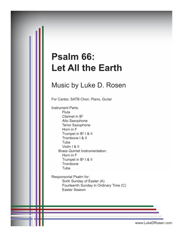Psalm 66 Let All the Earth Rosen Sample Complete PDF 1 png