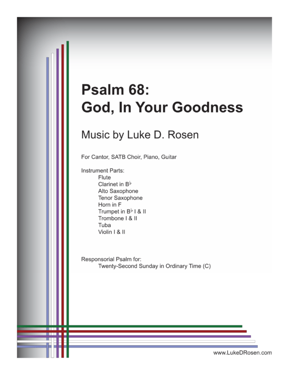 Psalm 68 God In Your Goodness Rosen Sample Complete PDF 1 png