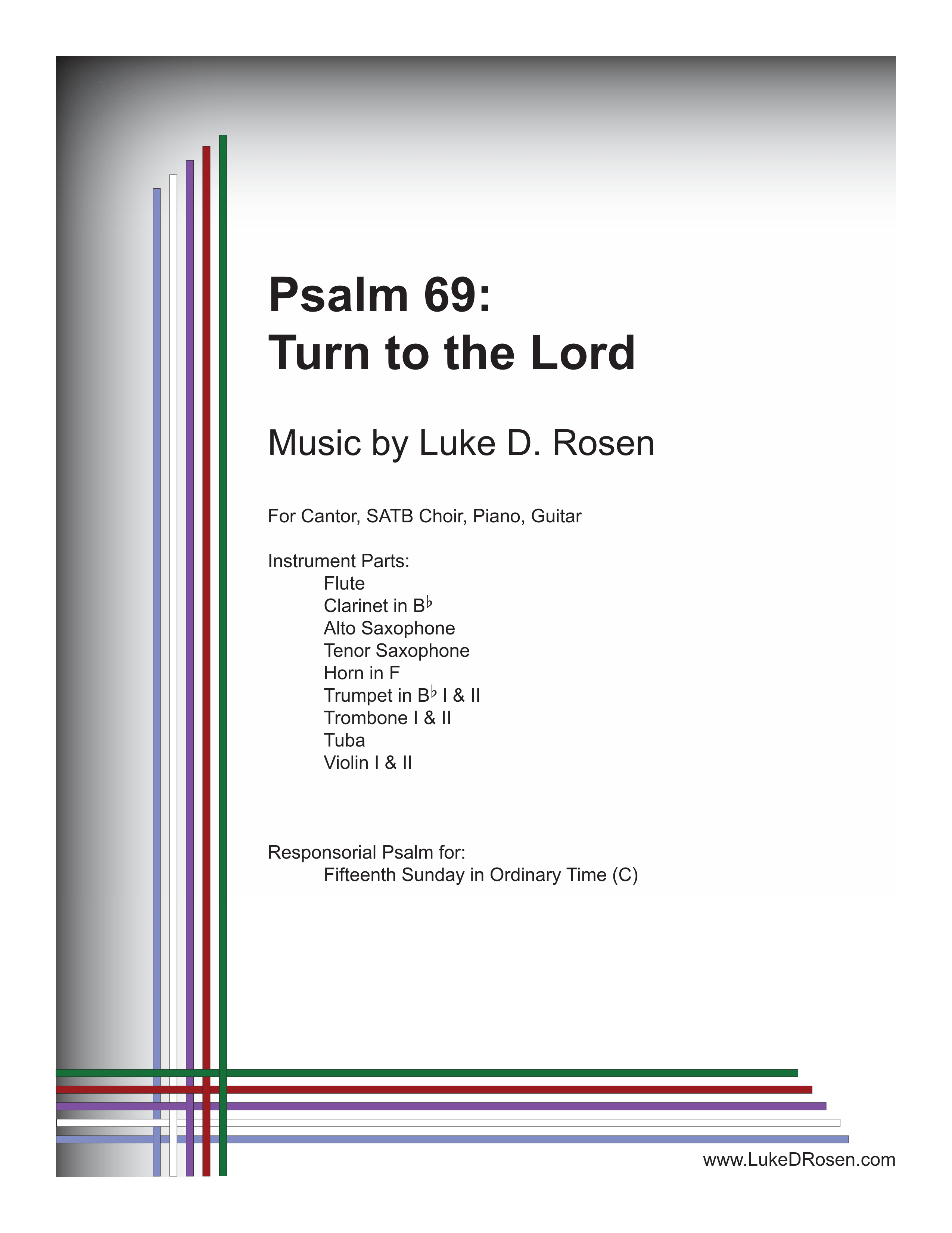 Psalm 69 – Turn to the Lord (Rosen)