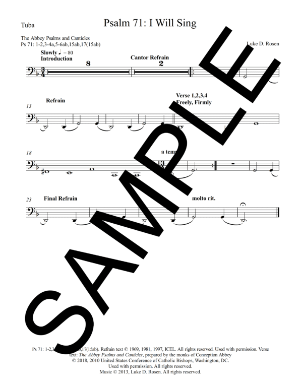 Psalm 71 I Will Sing Rosen Sample Complete PDF 11 png