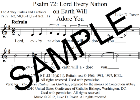 Psalm 72 Lord Every Nation on Earth Will Adore You Rosen Sample Assembly 1 png