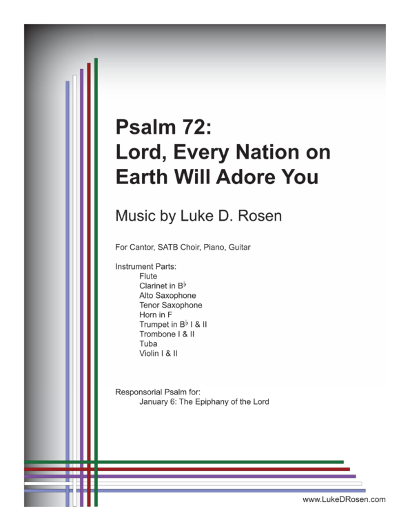 Psalm 72 Lord Every Nation on Earth Will Adore You Rosen Sample Complete PDF 1 png
