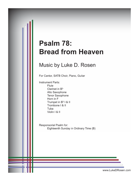 Psalm 78 Bread from Heaven Rosen Sample Complete PDF 1 png