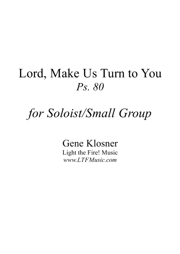 Psalm 80 Lord Make Us Turn To You Klosner Sample SmGrp CompletePDF 1 png
