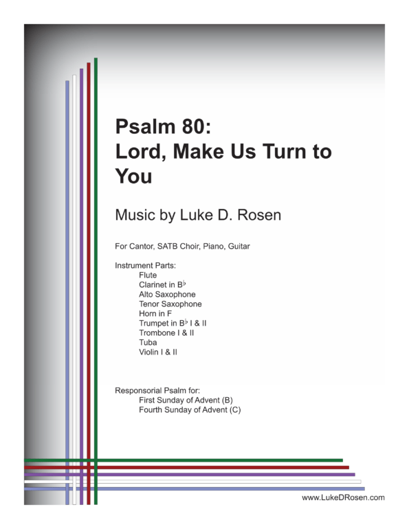 Psalm 80 Lord Make Us Turn to You Rosen Sample Complete PDF 1 png