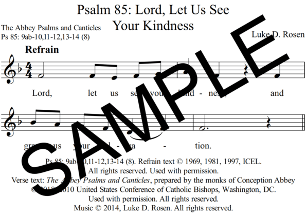 Psalm 85 Lord Let Us See Your Kindness Rosen Sample Assembly 1 png