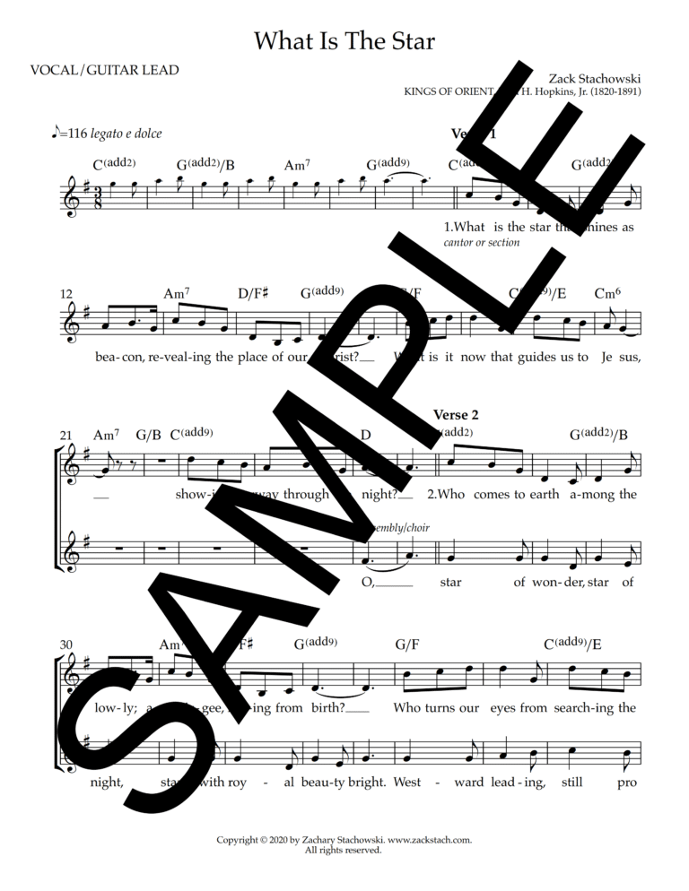 What Is The Star (Stachowski)-Sample Lead Sheet_1_png