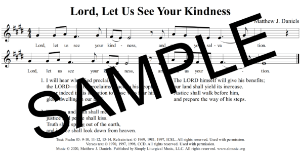 Psalm 85 Lord Let Us See Your Kindness Daniels Sample Assembly 1 png