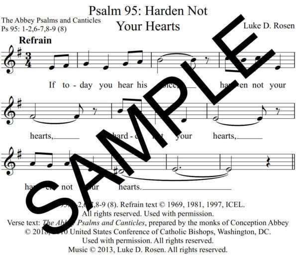 Psalm 95 Harden Not Your Hearts Rosen Sample Assembly 1 png