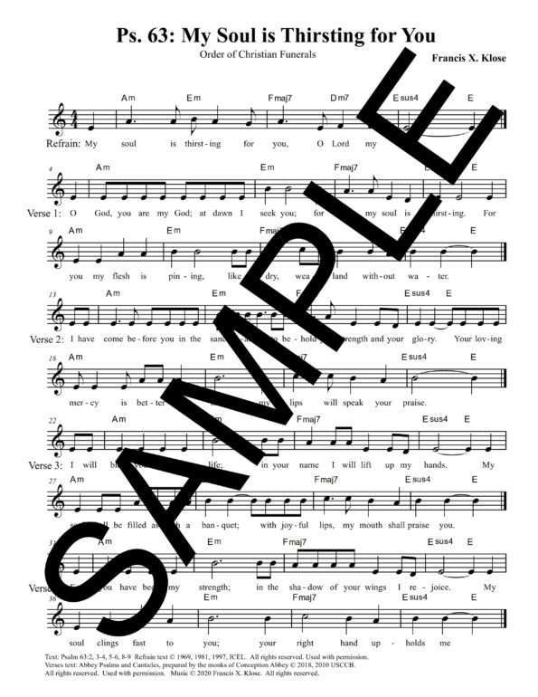 Psalm 63 My Soul is Thirsting for You Klose Sample Lead Sheet 1 png scaled
