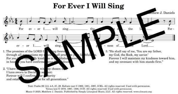 Psalm 89 For Ever I Will Sing Daniels Sample Assembly 1 png