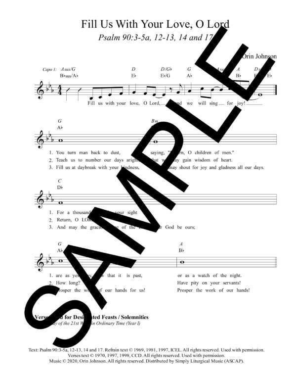 Psalm 90 Fill Us With Your Love O Lord Johnson Sample Lead Sheet 1 png scaled