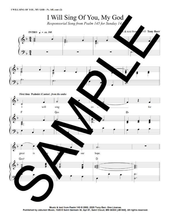 14A Ps 145 I Will Sing Of You My God JM 650 Sample Complete PDF 1 png