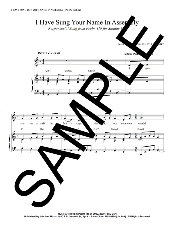 17A Ps 119 I Have Sung Out Your Name jm 652 Sample Complete PDF 1 png