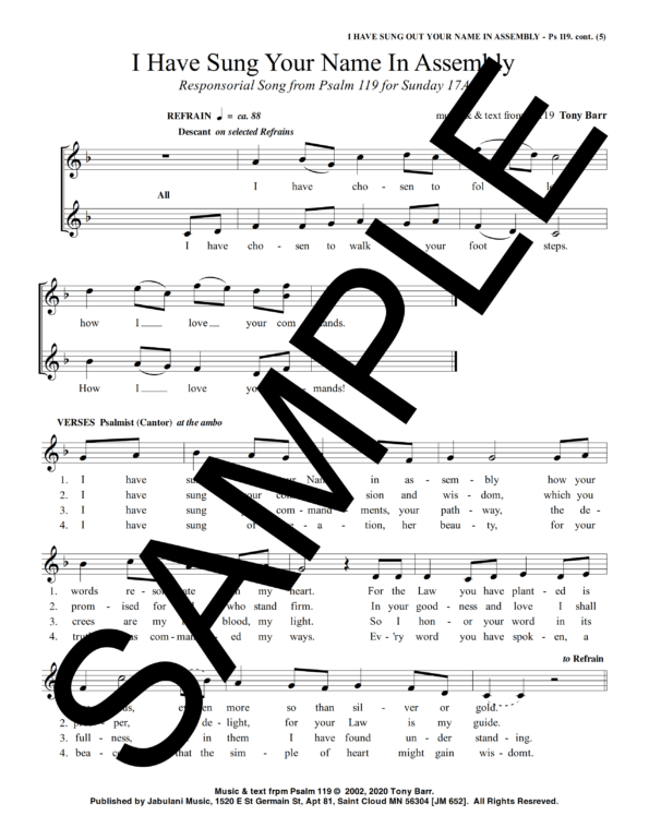 17A Ps 119 I Have Sung Out Your Name jm 652 Sample Complete PDF 2 png