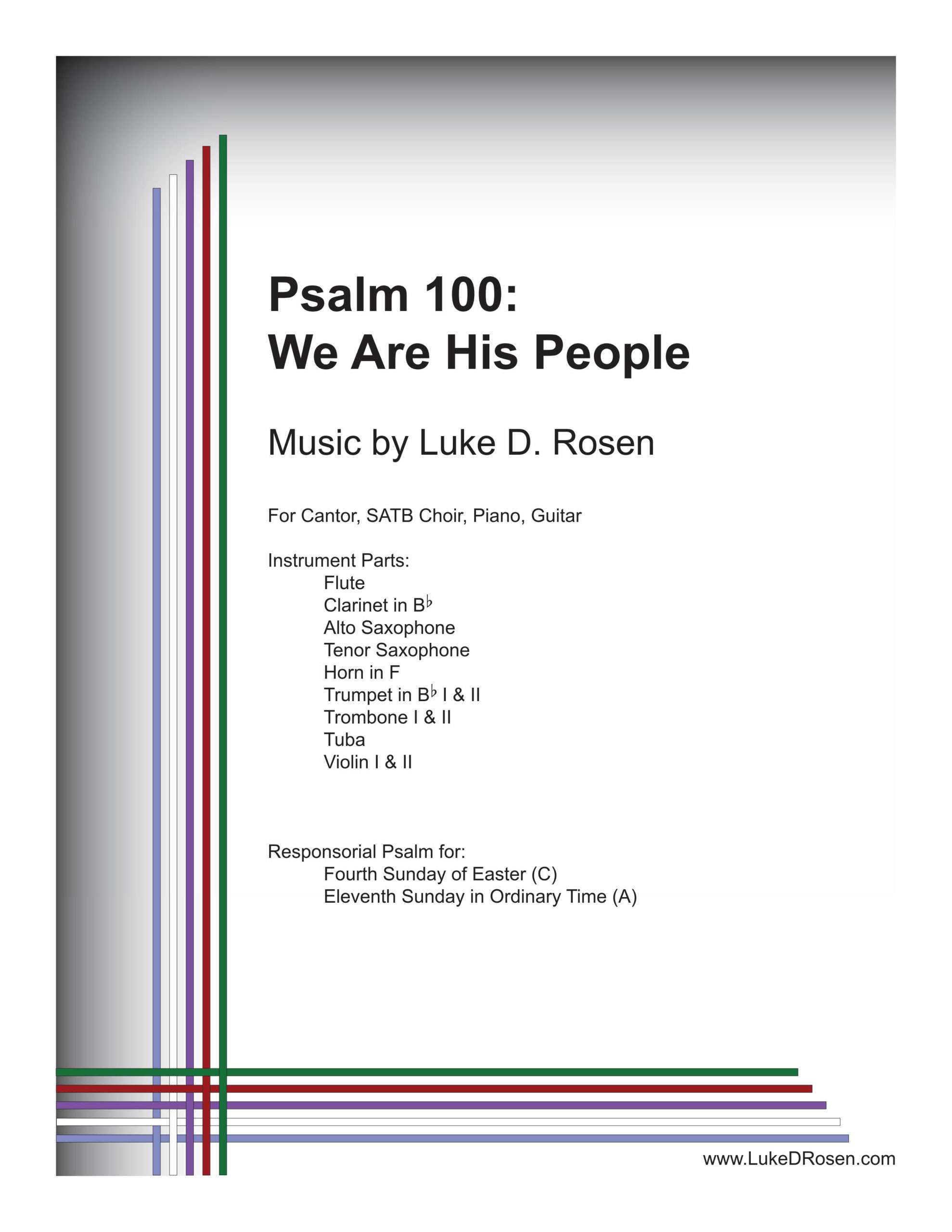 Psalm 100 – We Are His People (Rosen)
