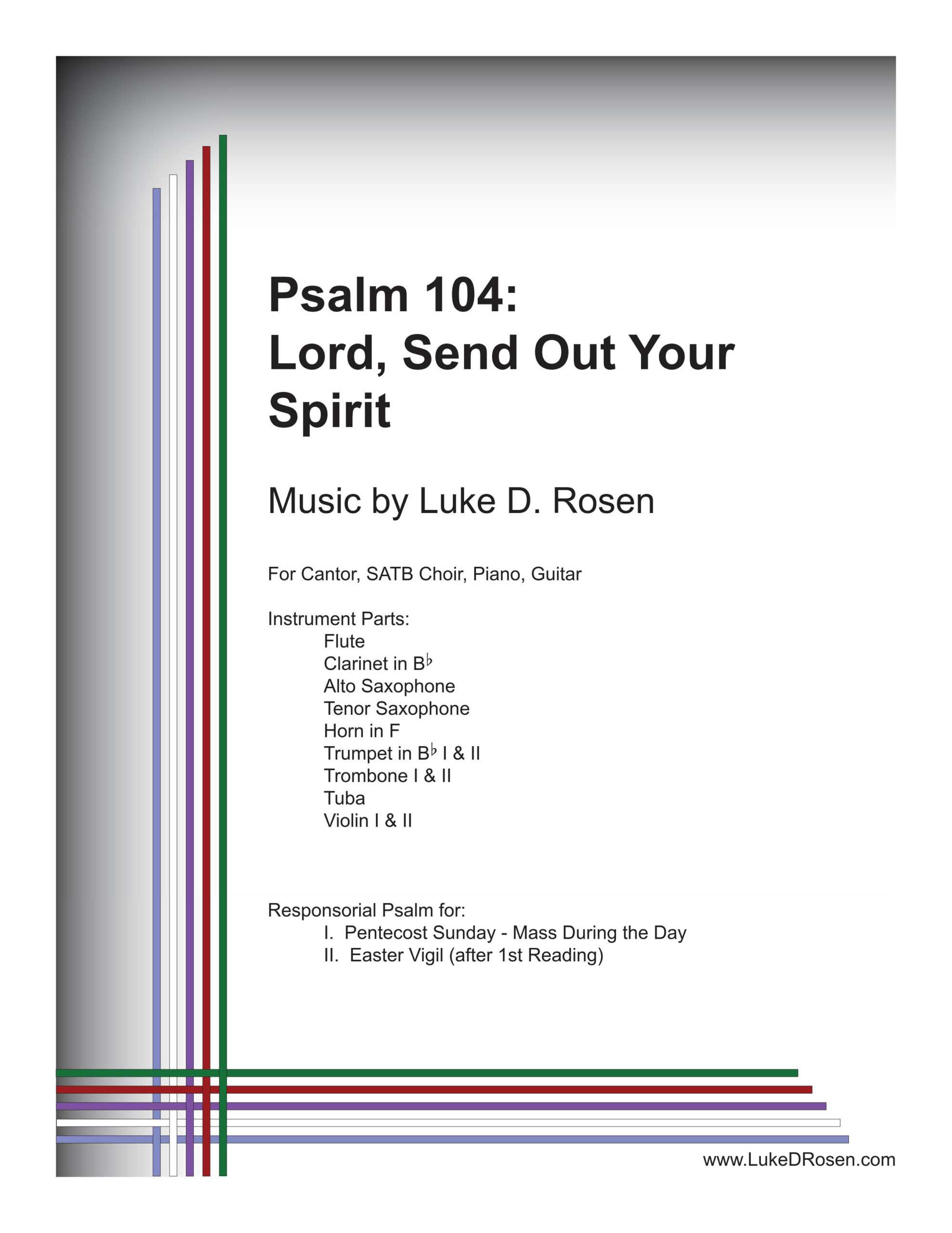 Psalm 104 – Lord, Send Out Your Spirit (Rosen)