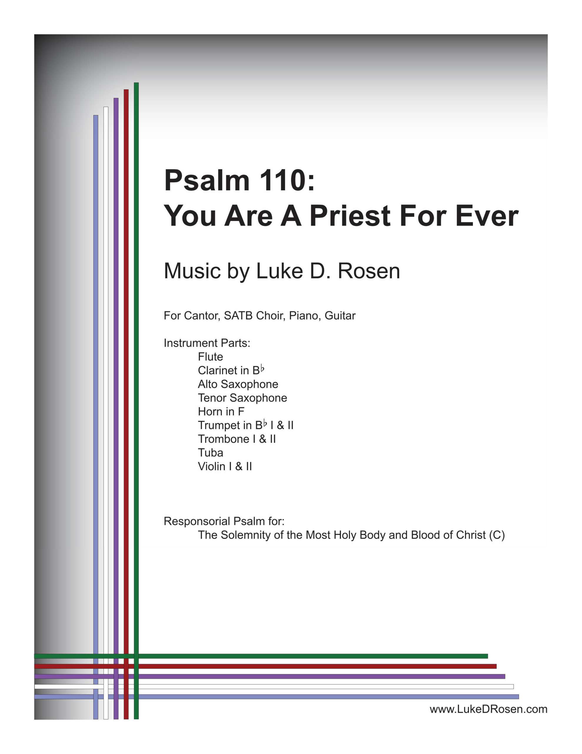 Psalm 110 – You Are A Priest For Ever (Rosen)
