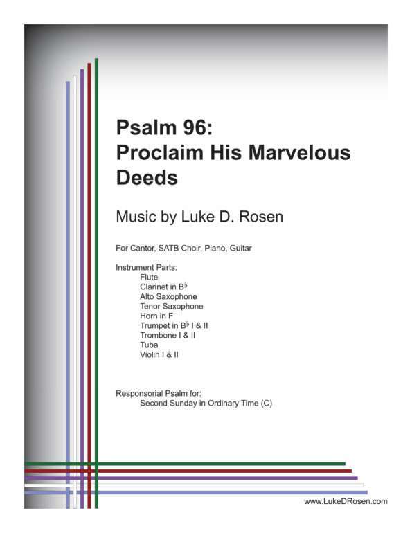 Psalm 96 Proclaim His Marvelous Deeds Rosen Sample Complete PDF 1 png scaled